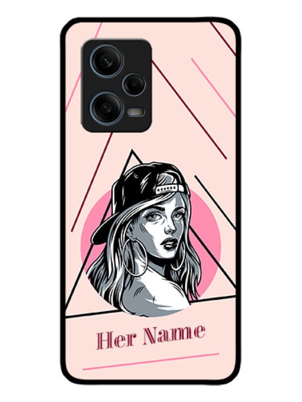 Custom Redmi Note 12 Pro Plus 5G Custom Metal Phone CaseRockstar Girl Design