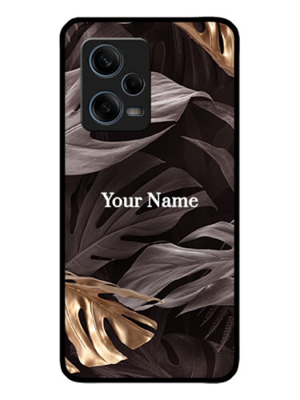 Custom Redmi Note 12 Pro Plus 5G Custom Metal Phone CaseWild Leaves Digital Paint Design