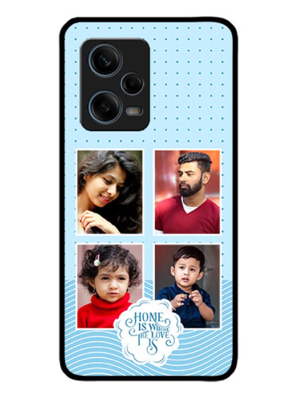 Custom Redmi Note 12 Pro Plus 5G Custom Metal Phone CaseCute Love Quote With 4 Pic Upload Design