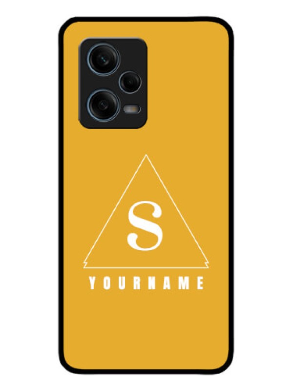 Custom Redmi Note 12 Pro Plus 5G Custom Metal Phone CaseSimple Triangle Design