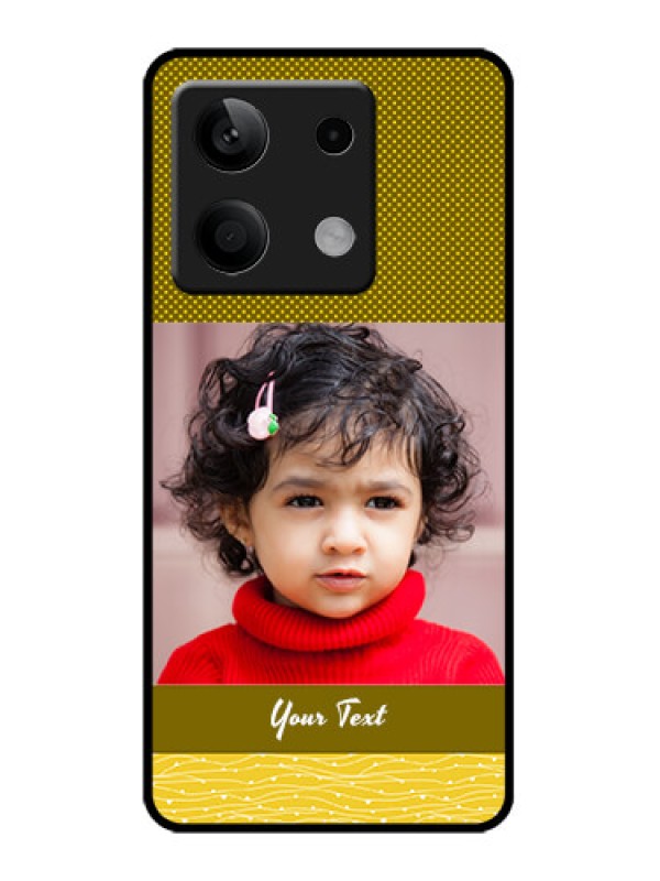 Custom Redmi Note 13 5G Custom Metal Phone CaseSimple Green Color Design