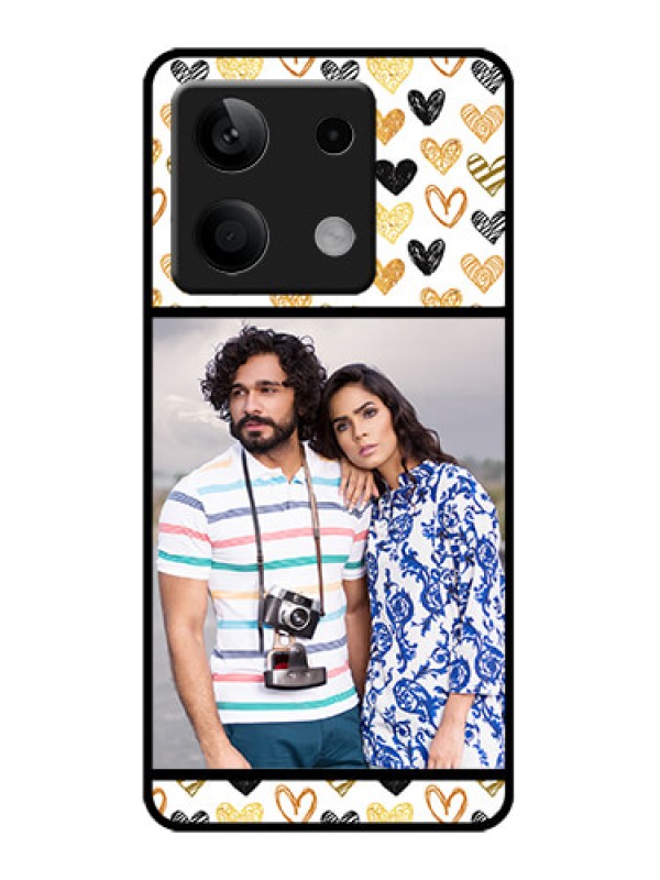 Custom Redmi Note 13 5G Custom Metal Phone CaseLove Symbol Design