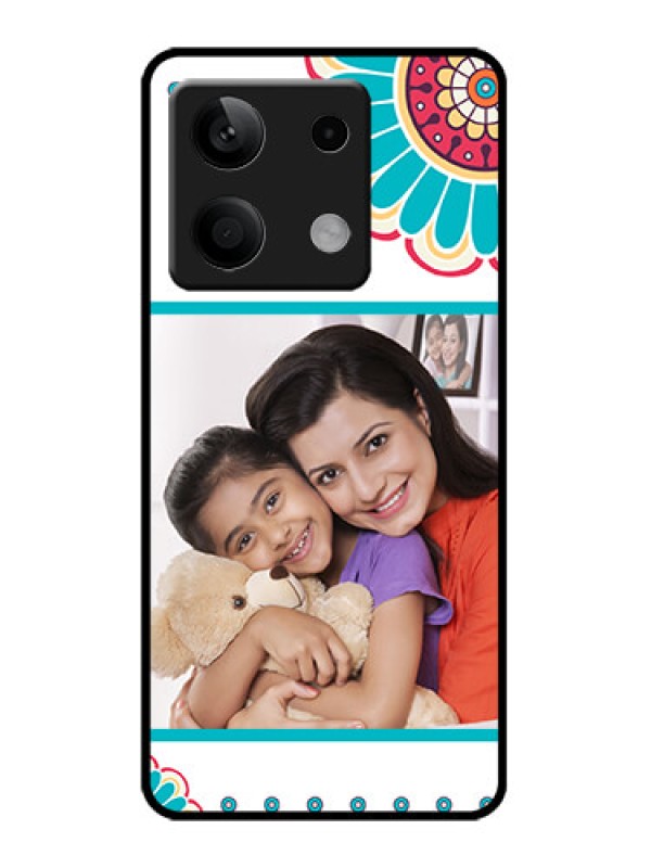 Custom Redmi Note 13 5G Custom Metal Phone CaseFlower Design