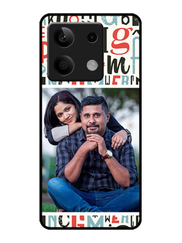 Custom Redmi Note 13 5G Custom Metal Phone CaseAlphabet Design
