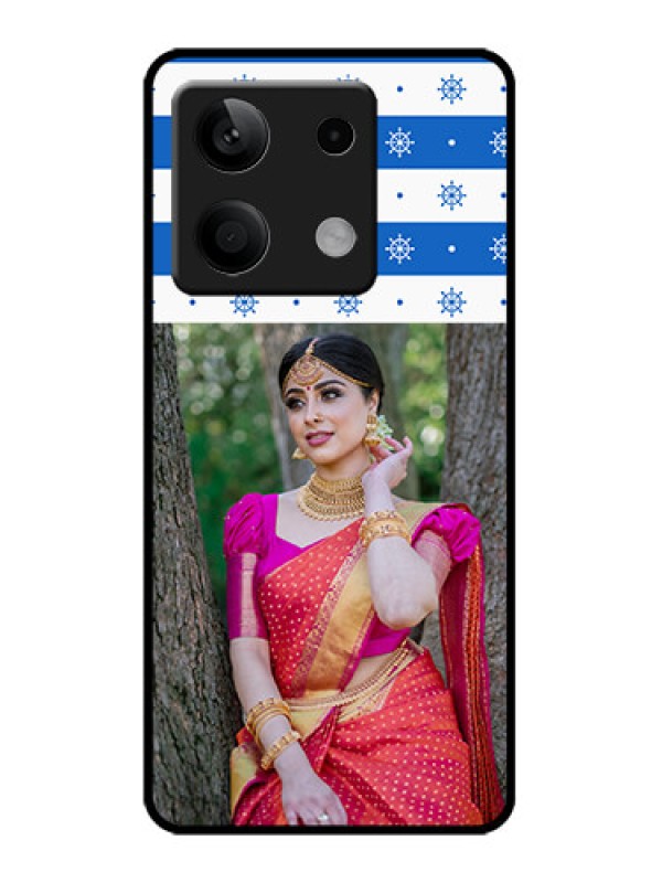 Custom Redmi Note 13 5G Custom Metal Phone CaseSnow Pattern Design