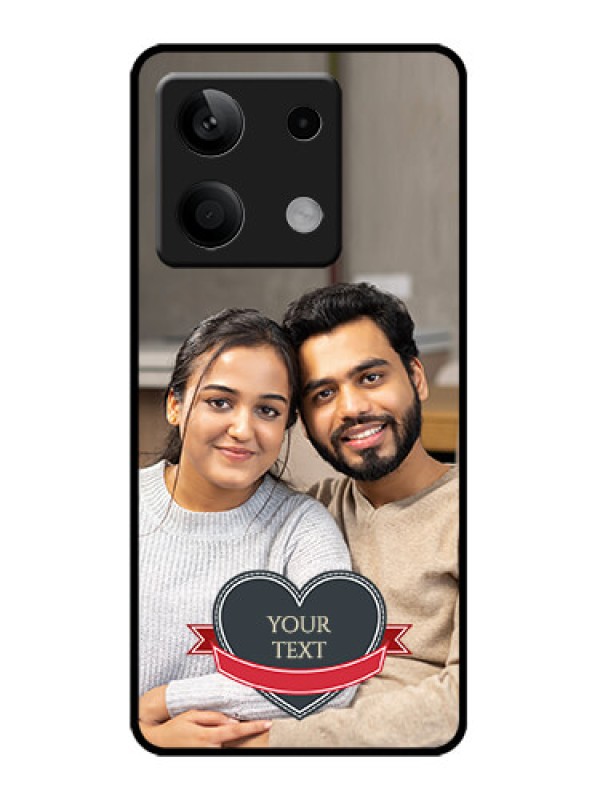 Custom Redmi Note 13 5G Custom Metal Phone CaseJust Married Couple Design