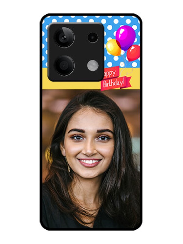 Custom Redmi Note 13 5G Custom Metal Phone CaseHappy Birthday Design