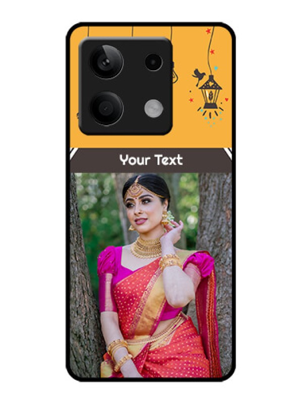 Custom Redmi Note 13 5G Custom Metal Phone CaseWith Family Picture And Icons