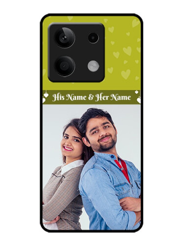 Custom Redmi Note 13 5G Custom Metal Phone CaseYou and Me Heart Design