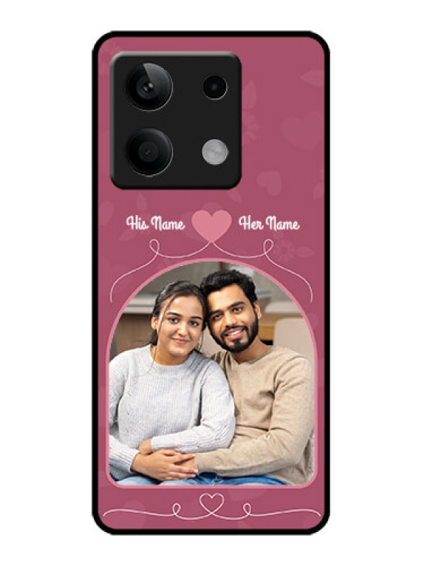 Custom Redmi Note 13 5G Custom Metal Phone CaseLove Floral Design