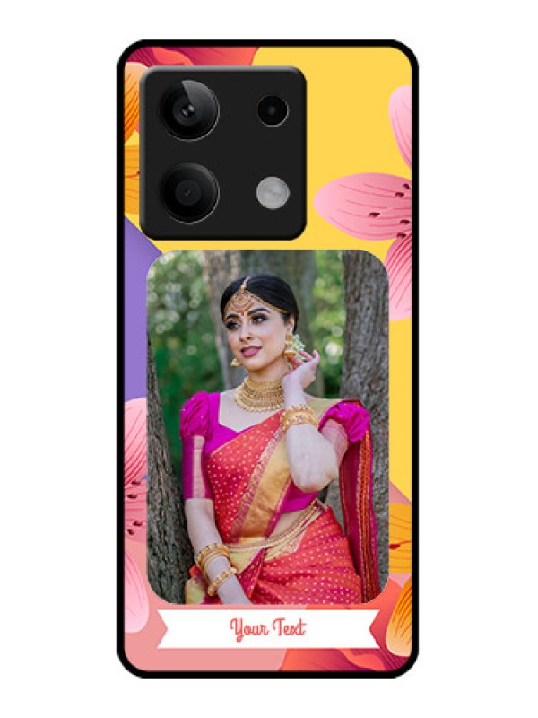 Custom Redmi Note 13 5G Custom Metal Phone Case3 Image With Vintage Floral Design