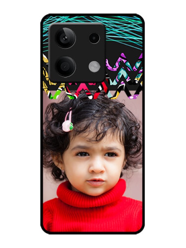 Custom Redmi Note 13 5G Custom Metal Phone CaseNeon Abstract Design