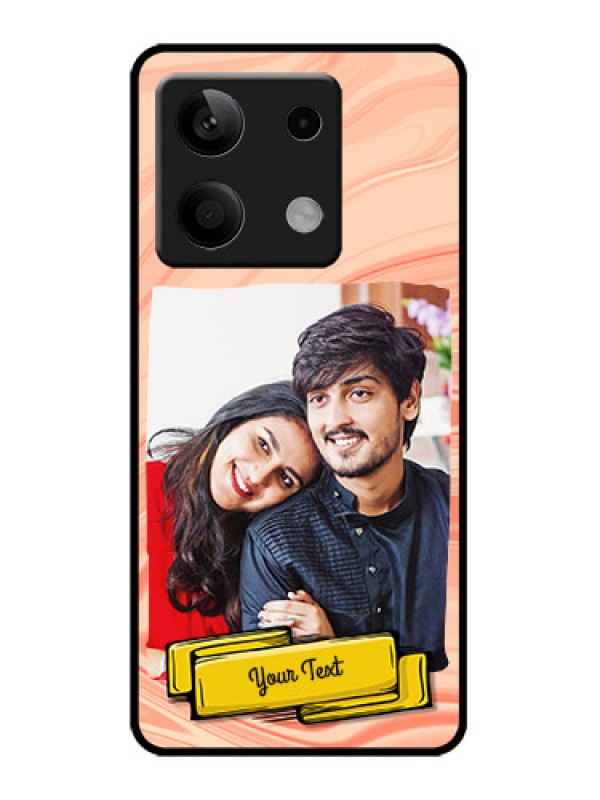 Custom Redmi Note 13 5G Custom Metal Phone CaseMarble Texture Design