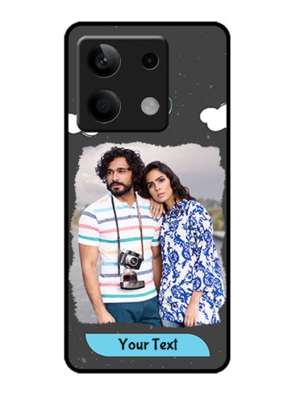 Custom Redmi Note 13 5G Custom Metal Phone CaseSplashes With Love Doodles Design