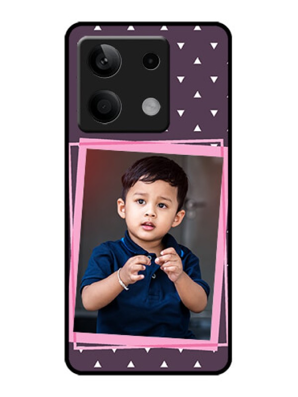 Custom Redmi Note 13 5G Custom Metal Phone CaseTriangle Pattern Dotted Design