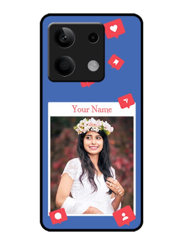 Custom Redmi Note 13 5G Custom Metal Phone CaseLike Share And Comment Design