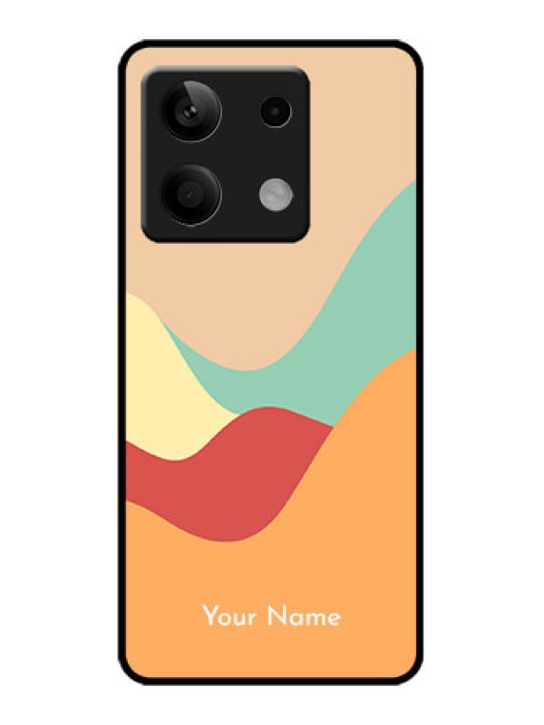 Custom Redmi Note 13 5G Custom Metal Phone CaseOcean Waves Multi - Colour Design