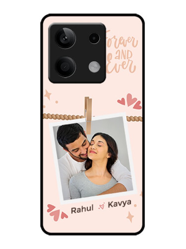 Custom Redmi Note 13 5G Custom Metal Phone CaseForever And Ever Love Design