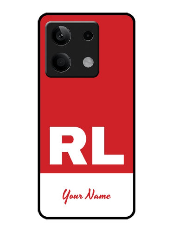 Custom Redmi Note 13 5G Custom Metal Phone CaseDual Tone Custom Text Design