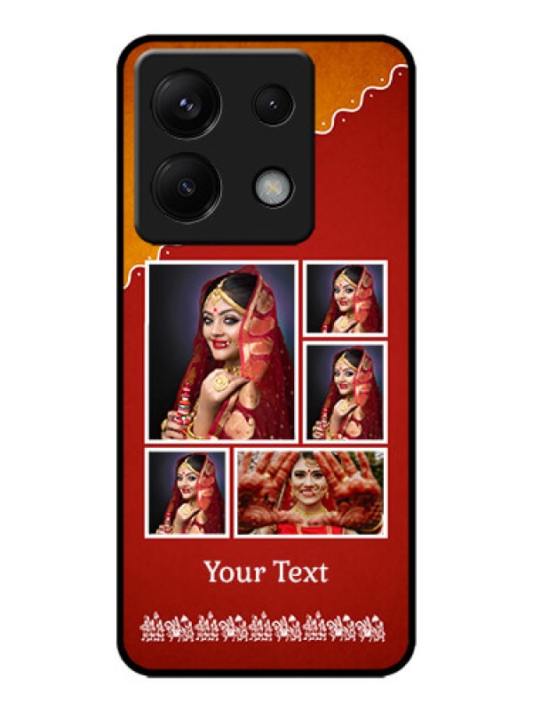 Custom Redmi Note 13 Pro 5G Custom Metal Phone CaseWedding Pic Upload Design
