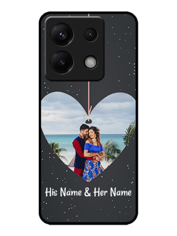 Custom Redmi Note 13 Pro 5G Custom Metal Phone CaseHanging Heart Design