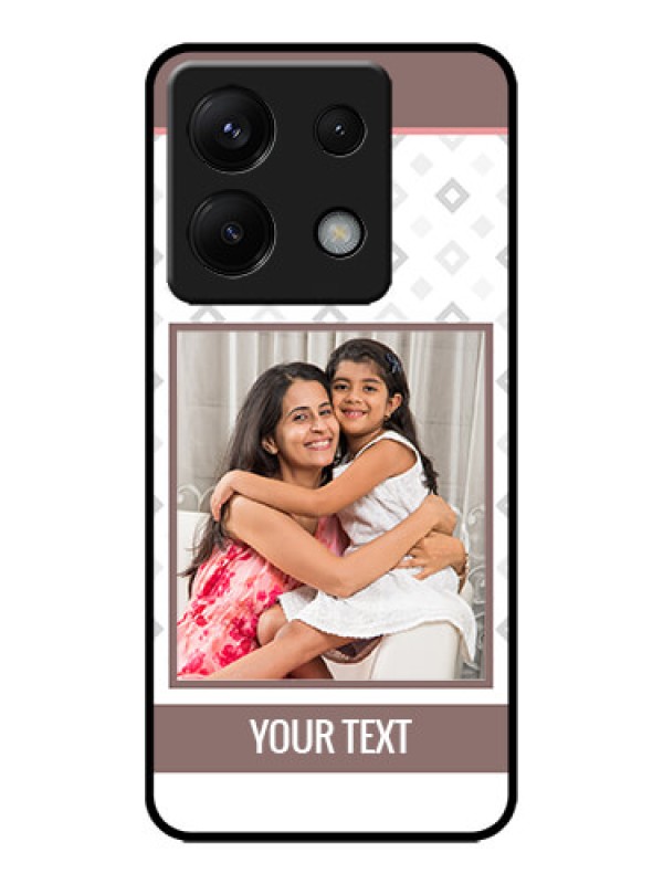 Custom Redmi Note 13 Pro 5G Custom Metal Phone CaseSimple Diamond Design