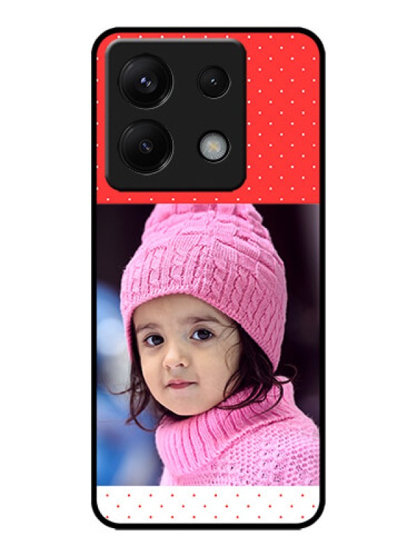 Custom Redmi Note 13 Pro 5G Custom Metal Phone CaseRed Pattern Design