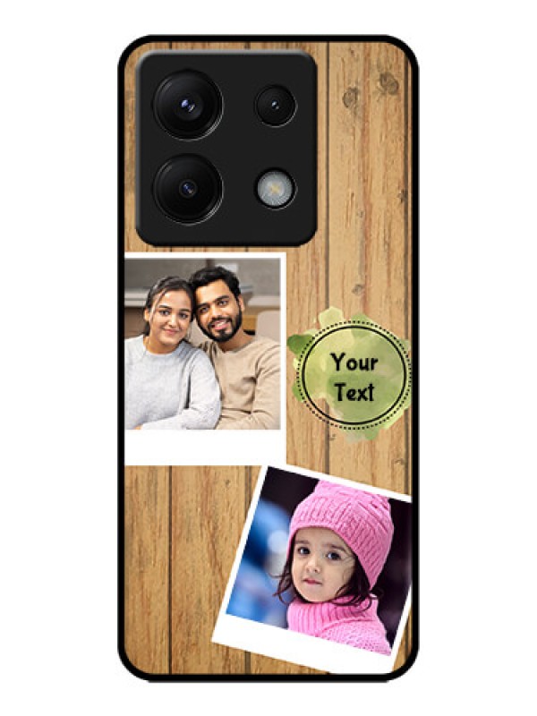 Custom Redmi Note 13 Pro 5G Custom Metal Phone CaseWooden Texture Design