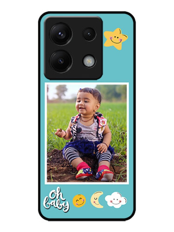 Custom Redmi Note 13 Pro 5G Custom Metal Phone CaseSmiley Kids Stars Design