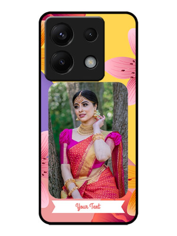 Custom Redmi Note 13 Pro 5G Custom Metal Phone Case3 Image With Vintage Floral Design