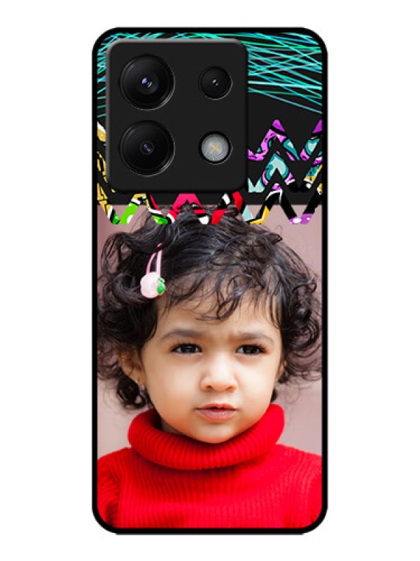 Custom Redmi Note 13 Pro 5G Custom Metal Phone CaseNeon Abstract Design