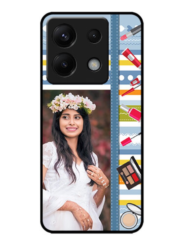 Custom Redmi Note 13 Pro 5G Custom Metal Phone CaseMakeup Icons Design