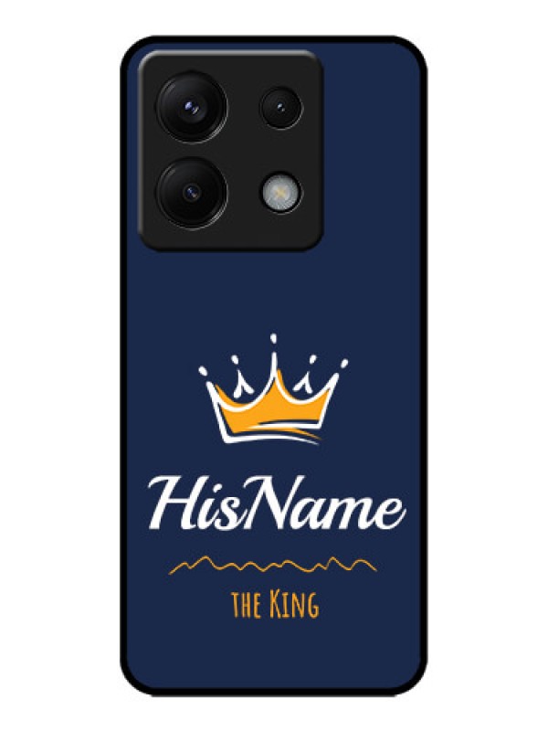 Custom Redmi Note 13 Pro 5G Custom Metal Phone CaseKing With Name Design