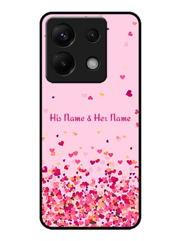 Custom Redmi Note 13 Pro 5G Custom Metal Phone CaseFloating Hearts Design