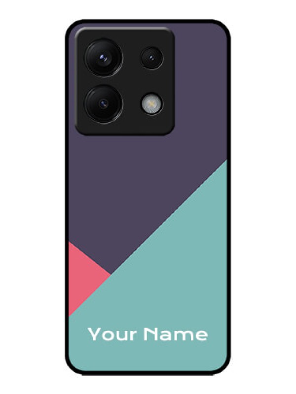 Custom Redmi Note 13 Pro 5G Custom Metal Phone CaseTri Color Abstract Design