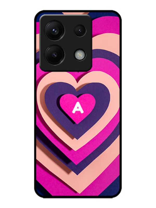 Custom Redmi Note 13 Pro 5G Custom Metal Phone CaseCute Heart Pattern Design