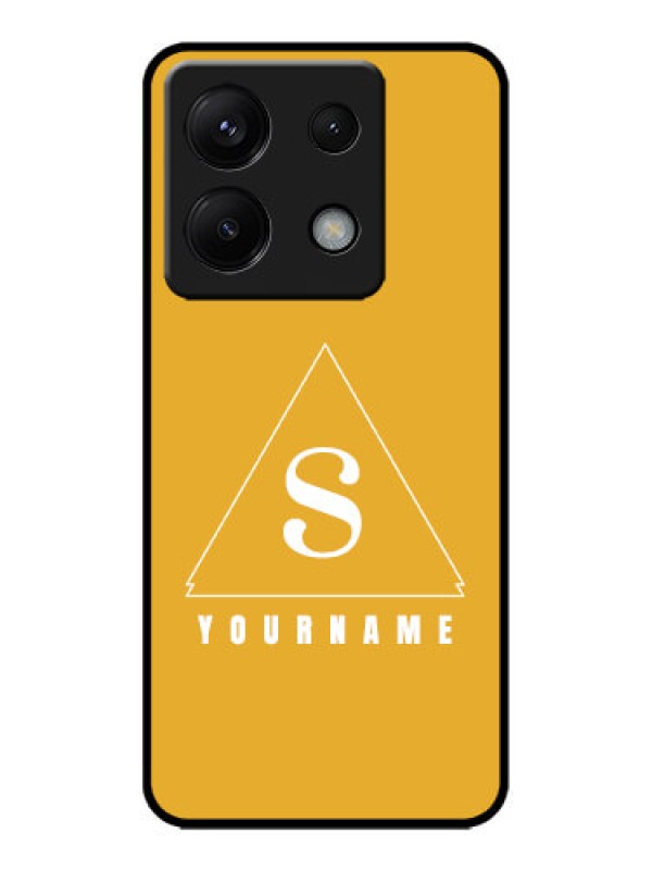 Custom Redmi Note 13 Pro 5G Custom Metal Phone CaseSimple Triangle Design