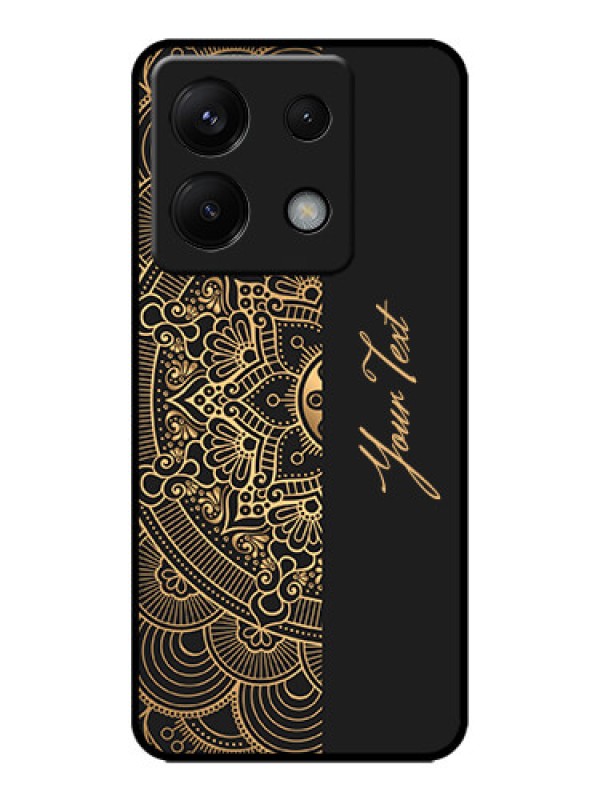 Custom Redmi Note 13 Pro 5G Custom Metal Phone CaseMandala Art With Custom Text Design