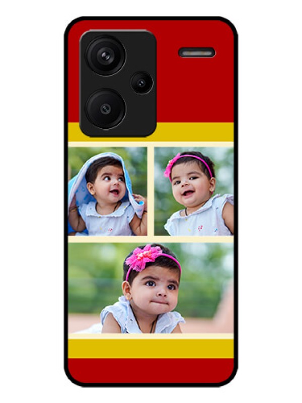 Custom Redmi Note 13 Pro Plus 5G Custom Metal Phone CaseMultiple Pic Upload Design