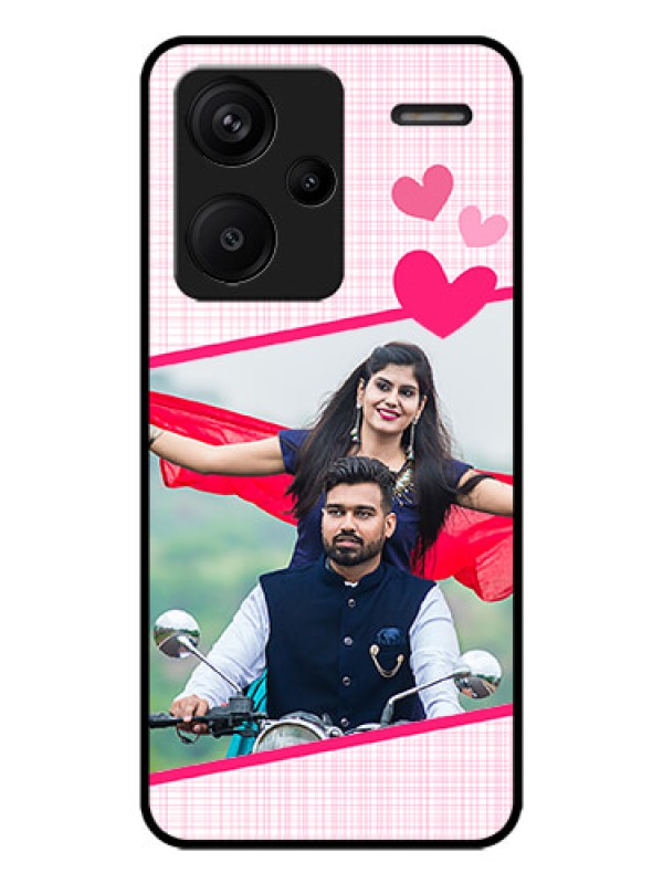 Custom Redmi Note 13 Pro Plus 5G Custom Metal Phone CaseLove Shape Heart Design