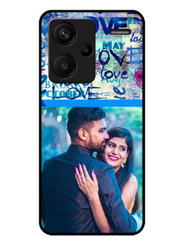 Custom Redmi Note 13 Pro Plus 5G Custom Metal Phone CaseColorful Love Design