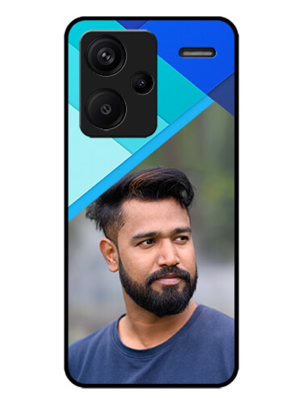 Custom Redmi Note 13 Pro Plus 5G Custom Metal Phone CaseBlue Pattern Design