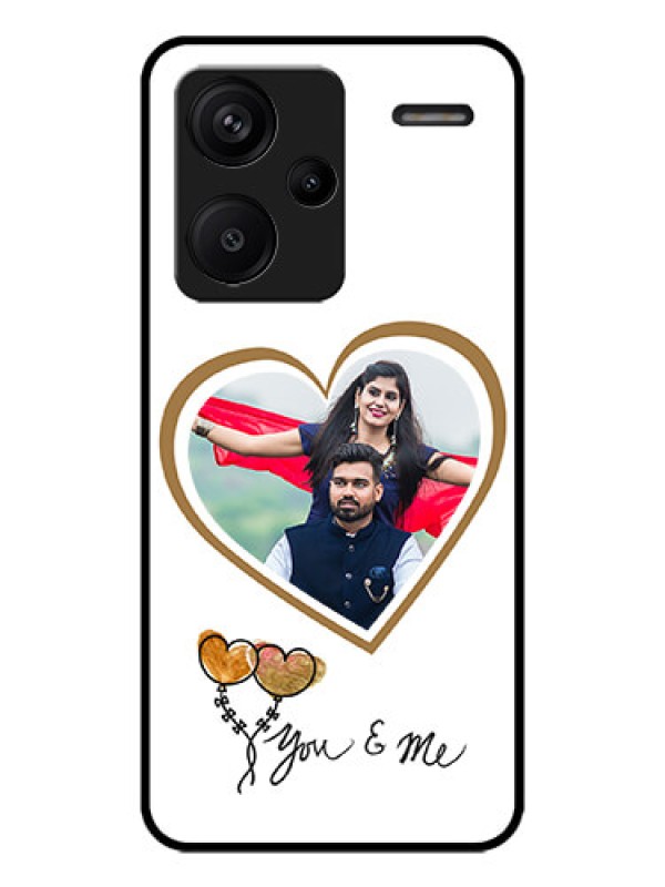 Custom Redmi Note 13 Pro Plus 5G Custom Metal Phone CaseYou and Me Design