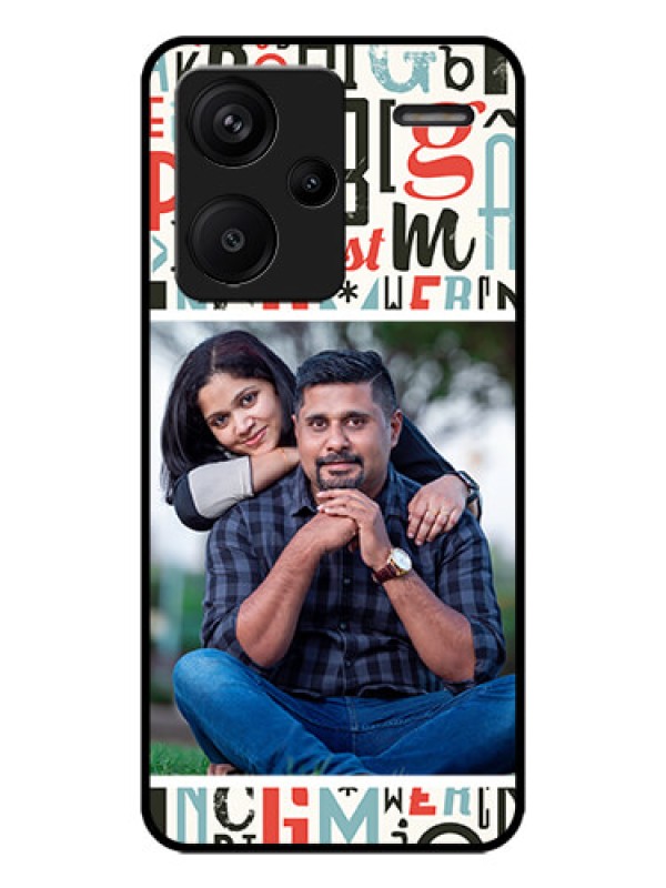 Custom Redmi Note 13 Pro Plus 5G Custom Metal Phone CaseAlphabet Design