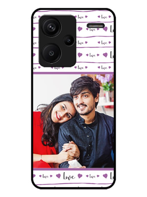 Custom Redmi Note 13 Pro Plus 5G Custom Metal Phone CaseCouples Heart Design