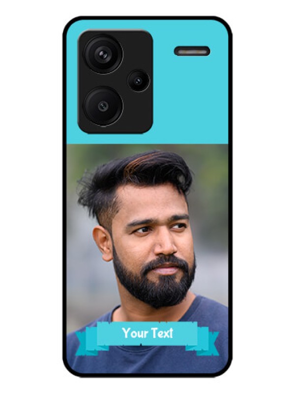 Custom Redmi Note 13 Pro Plus 5G Custom Metal Phone CaseBlue Color Design