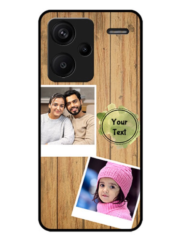 Custom Redmi Note 13 Pro Plus 5G Custom Metal Phone CaseWooden Texture Design