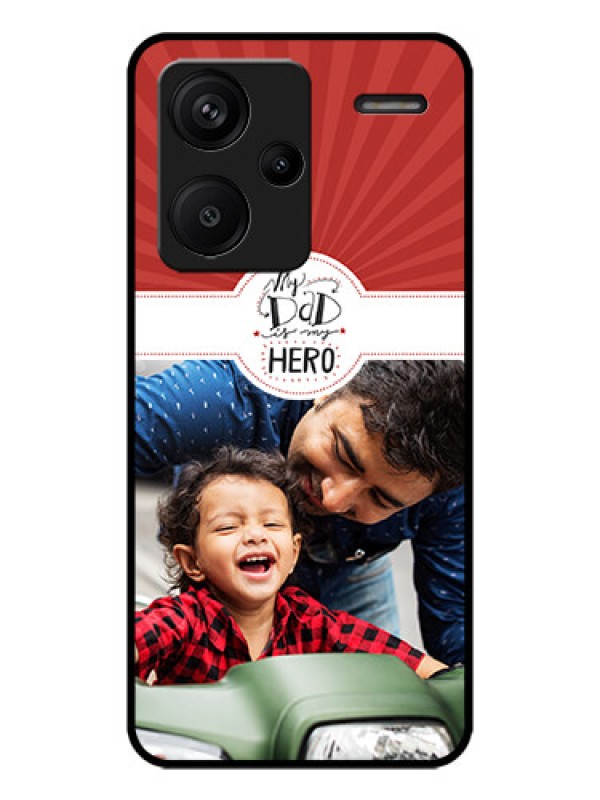 Custom Redmi Note 13 Pro Plus 5G Custom Metal Phone CaseMy Dad Hero Design