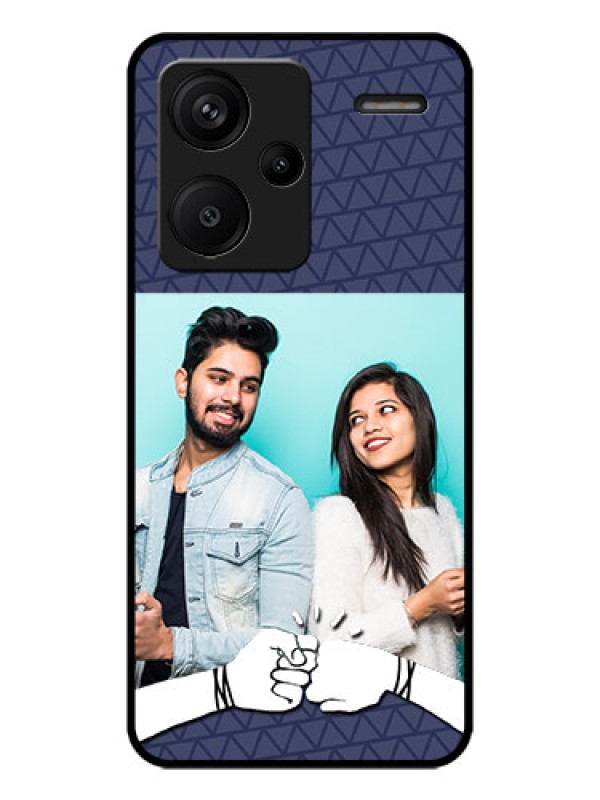 Custom Redmi Note 13 Pro Plus 5G Custom Metal Phone CaseWith Best Friends Design