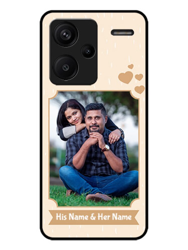 Custom Redmi Note 13 Pro Plus 5G Custom Metal Phone CaseWith Confetti Love Design